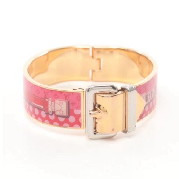 LOUIS VUITTON LV Brasserie Confidential BbangleNGLE bracelet GP Gold Pink Small - Picture 1 of 10